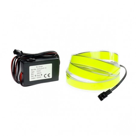 Kit tuning coche verde 2m Cinta luminosa 