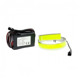 Bande souple lumineuse verte tuning auto