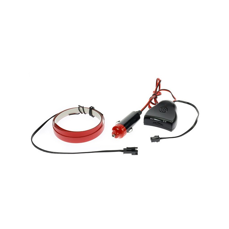 Cinta luminosa rose tuning auto 12V 1m sensor de sonido