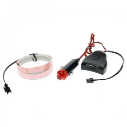 Weißes Lichtband Autotuning 12V von 1m Soundsensor