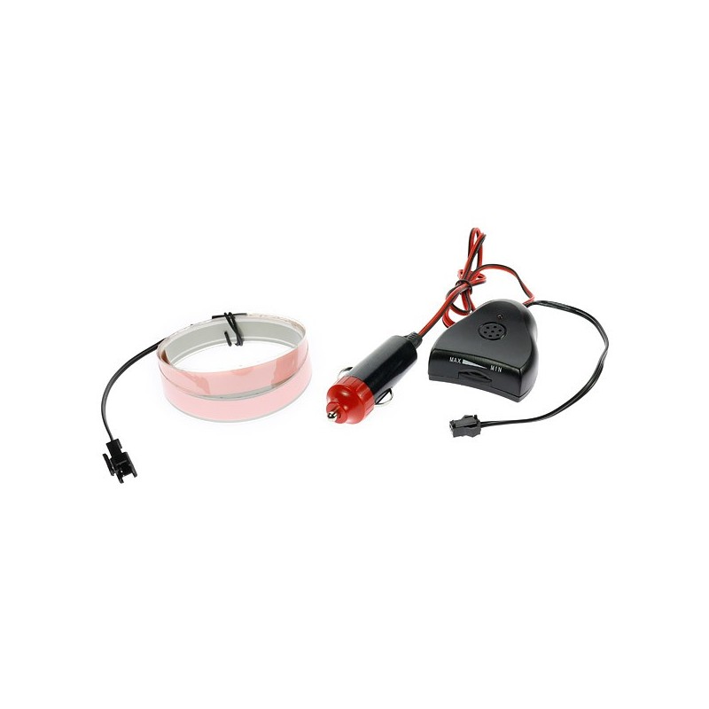 Weißes Lichtband Autotuning 12V von 1m Soundsensor