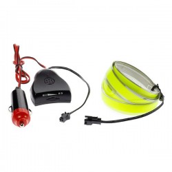 Cinta luminosa verde tuning coche 12V 2m sensor de sonido
