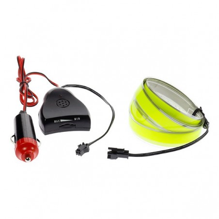 Grünes Lichtband Autotuning 12V von 2m Soundsensor