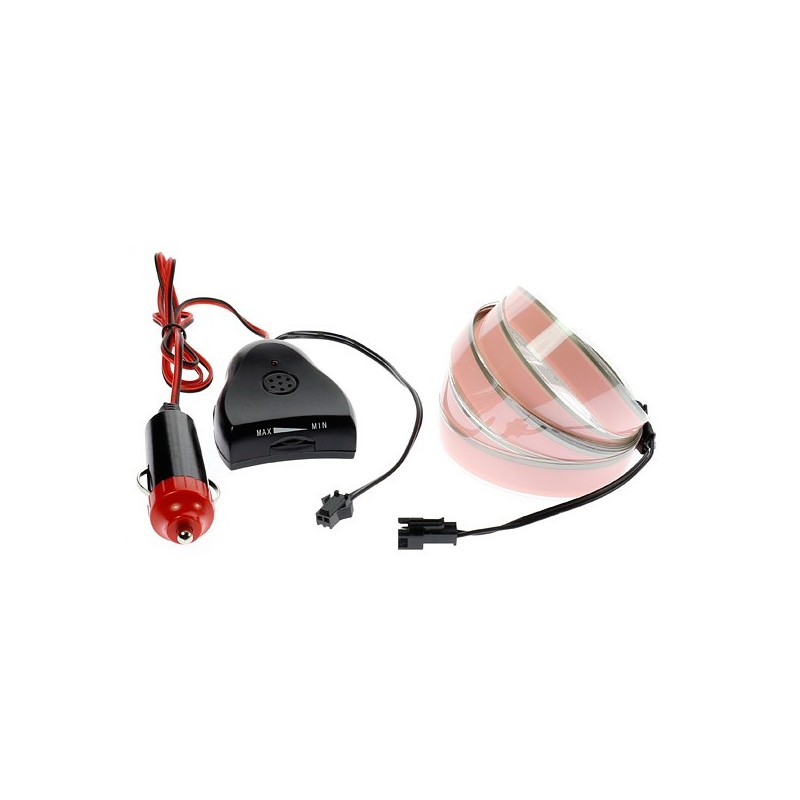 Weißes Lichtband Autotuning 12V von 2m Soundsensor