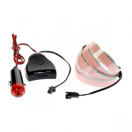Cinta luminosa coche tuning blanco 12V 2m sensor de sonido