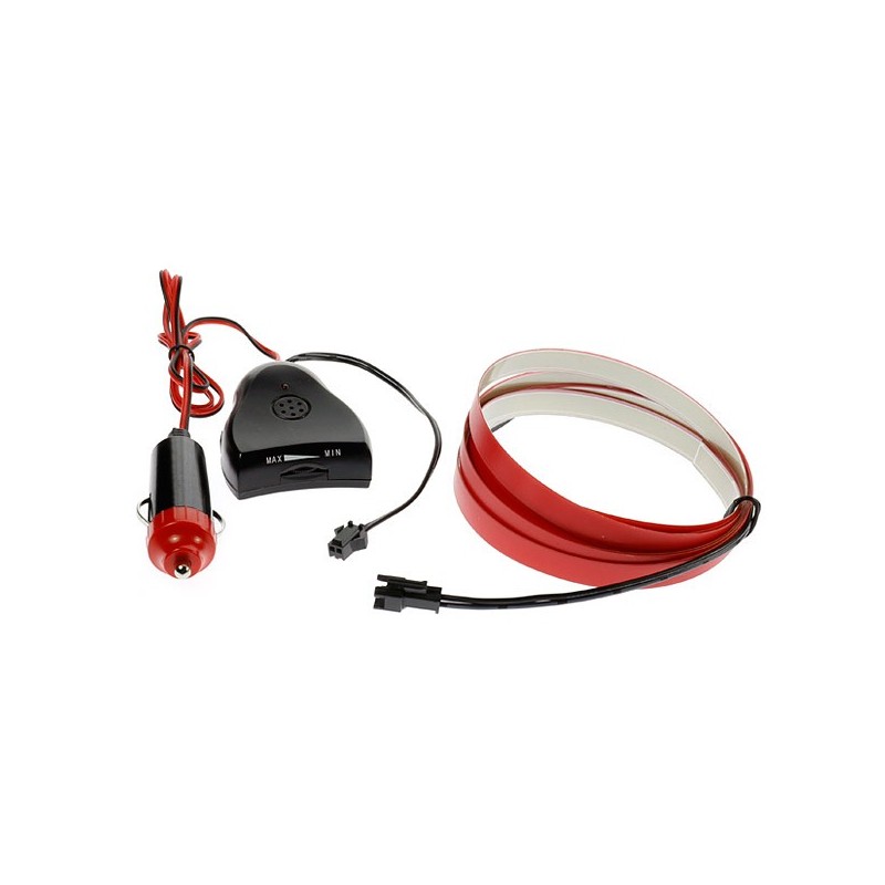 Lichtband rosa Autotuning 12V von 2m Soundsensor