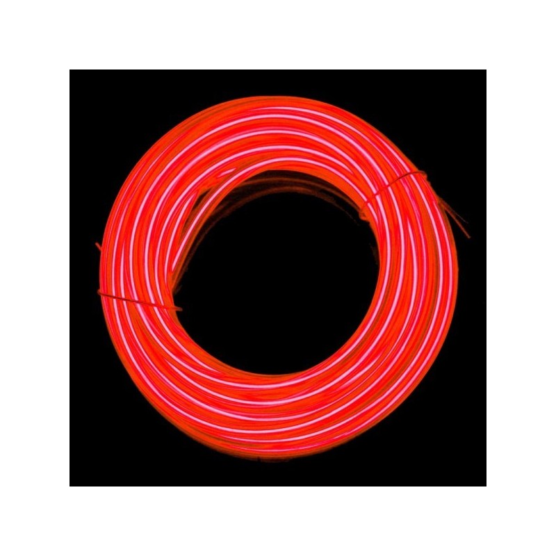 Cable luminoso 10m rojo