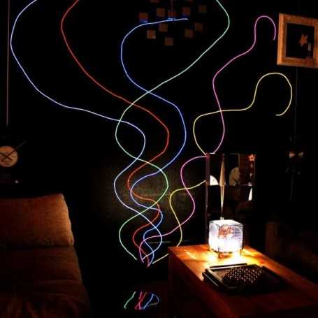 Decoración mural flexible de neón