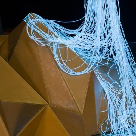 Néon flexible œuvre artistique