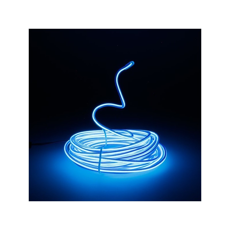 Néon tuning auto flexiforme bleu de 5m