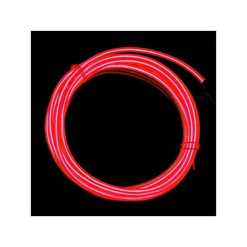 Neon flexibler Schlauch Autotuning rot - Transformator 12V - 2m