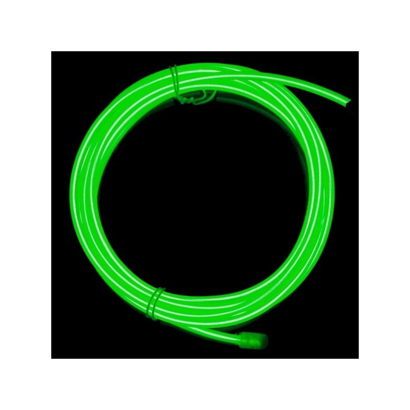 Neón flexible tuning coche verde - transformador 12V - 2m
