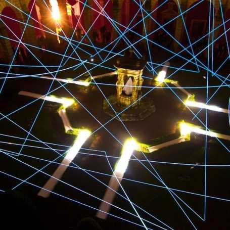 Instalación flexible cable luminoso Nuit Blanche de Metz