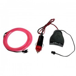 Neon flexible tuning auto rose + capteur de son - 2m
