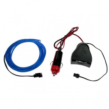 Neon-Schlauch Autotuning blau + Soundsensor - 2m