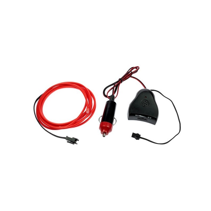 Neon flexible tuning auto rouge + capteur de son - 2m