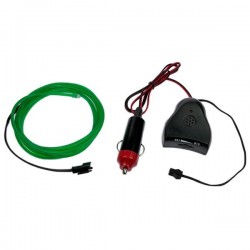 Neon-Schlauch Autotuning grün + Tonsensor - 2m