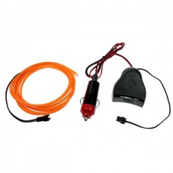 Neon flexible tuning auto orange + capteur de son - 2m
