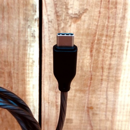 Cable de carga iluminado USB Tipo-C para smartphones y dispositivos Android
