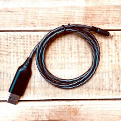 Cordon chargeur lumineux multicolore pour smartphone avec connecteur Micro USB