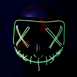 La Purge luminous mask green