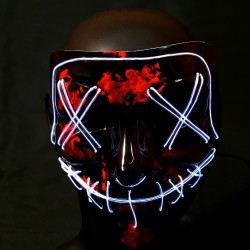 Masque lumineux La Purge blanc