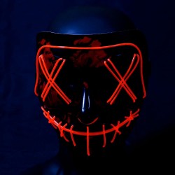 Masque lumineux La Purge rouge
