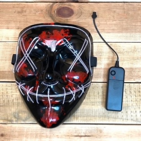 White LED Halloween mask