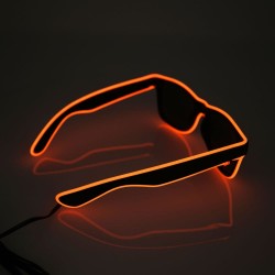 Bright red glasses with battery box and flashing function