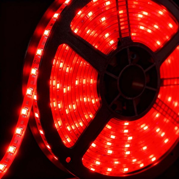 LED Strip 12V 60LED/m Rot Wasserdicht IP65 - 5m