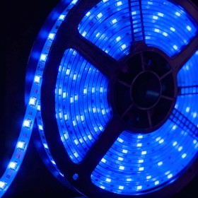 Ruban LED 12V 60LED/m Bleu Étanche IP65 – 5m