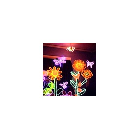 Neon flexible flower