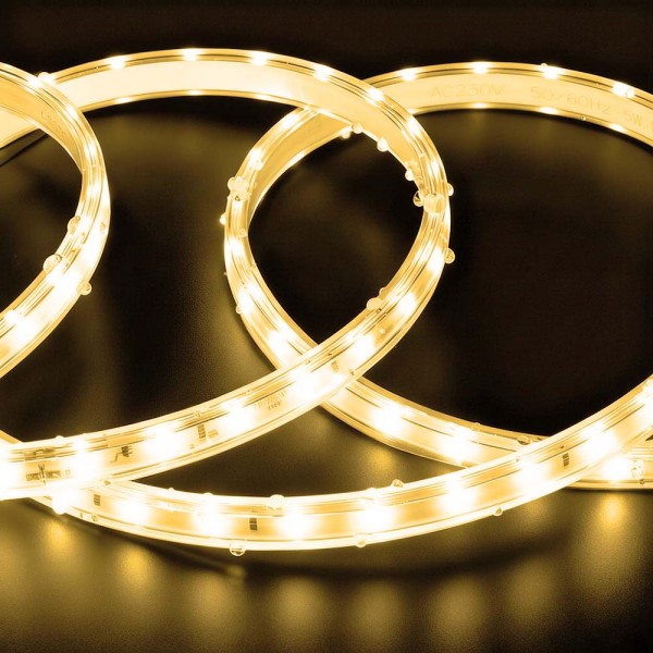 Ruban LED 220V Étanche Blanc Chaud 2700K Dimmable – 5m