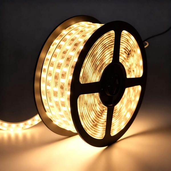Ruban LED 220V Étanche Blanc Chaud 2700K Dimmable – 20m