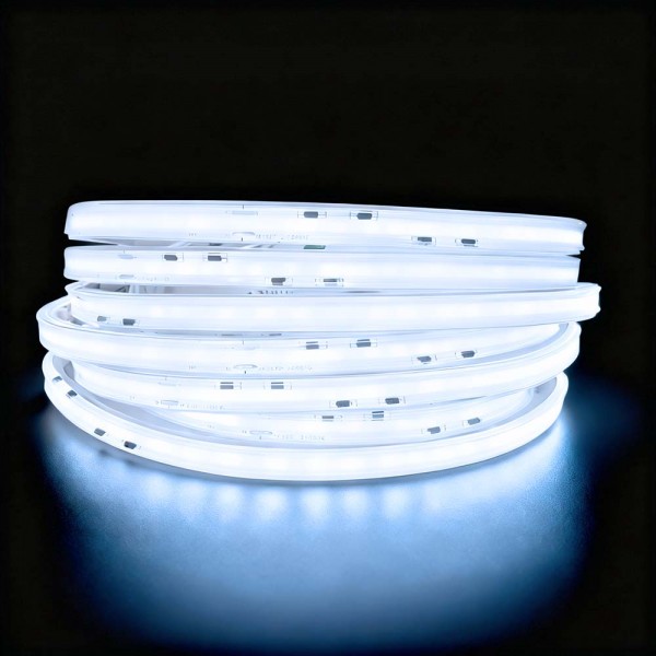 Ruban LED COB 220V Étanche Blanc Froid 6000K IRC90 – Dimmable – Vendu par 50cm