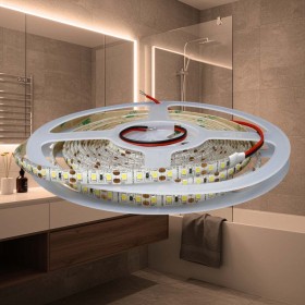 Tira LED 12V Resistente a la intemperie IP65 120LED/m Blanco cálido 3000K - 5m