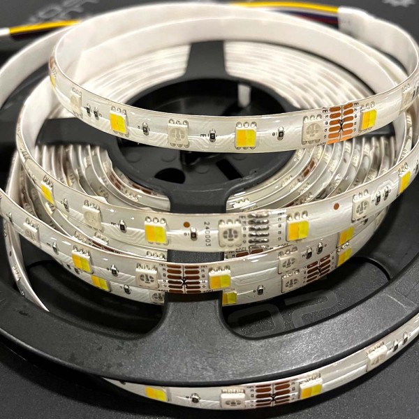Ruban LED RGBCCT 12V Multicolore + Blanc Variable Étanche IP65 – 60LED/m – 5m
