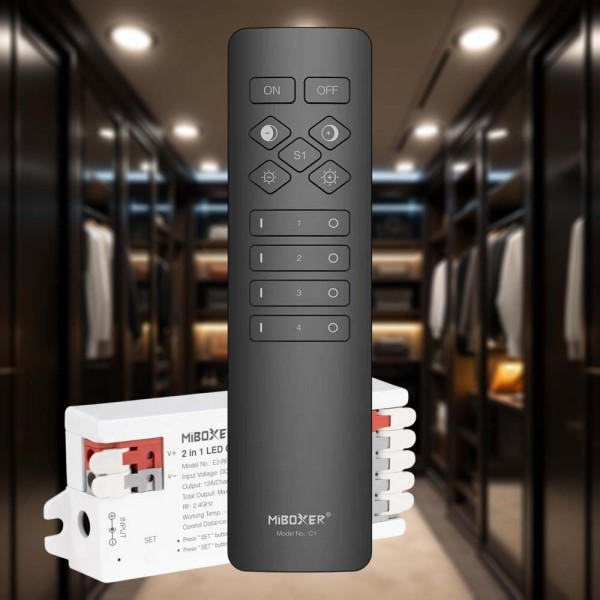 Controller for LED strip white variable CCT with remote control