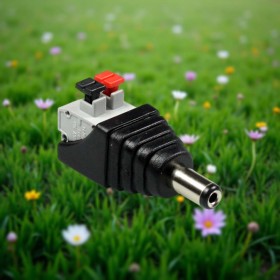 Conector LED toma rápida macho