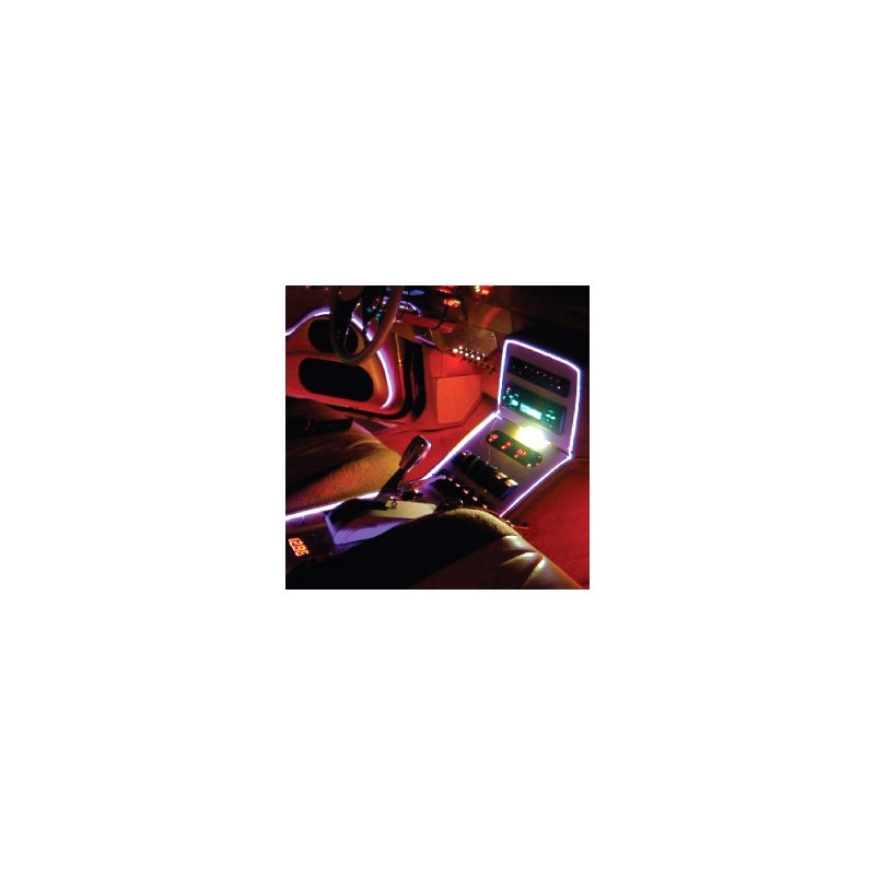 Neon flexible tuning auto bleu interieur