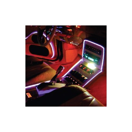 Neon flexible tuning auto bleu interieur