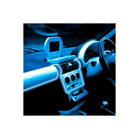 Neon flexible tuning auto bleu tableau de bord