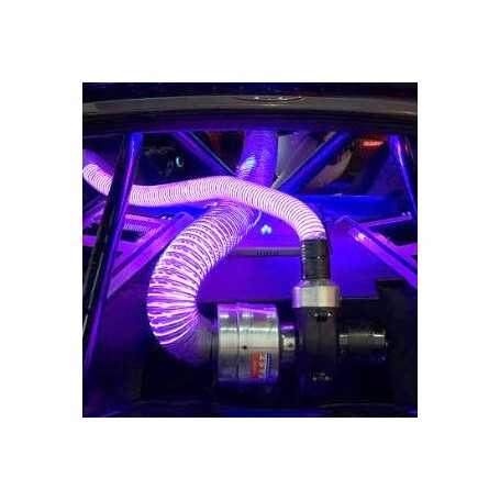 Neonschlauch Autotuning blau Motor