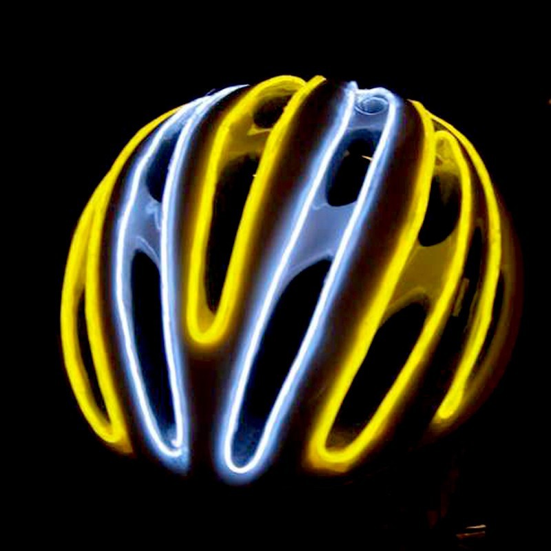 Casco de moto tuning neón flexible