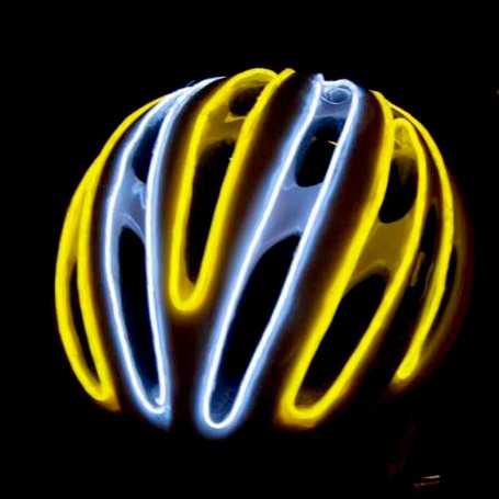 Casco de moto tuning neón flexible