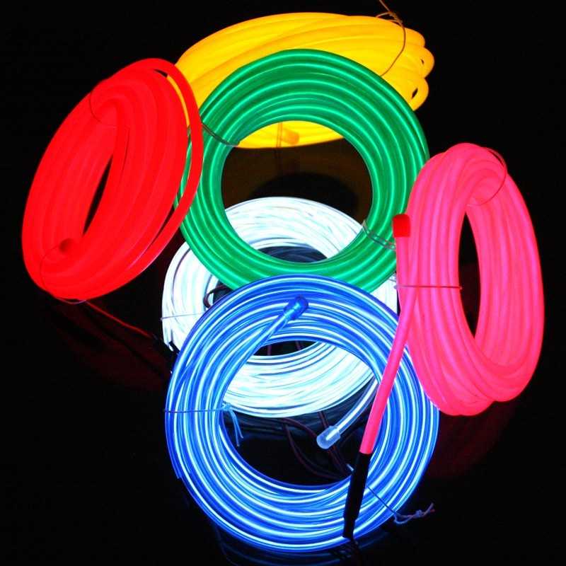 Rodillos flexibles de neón para decoración del hogar