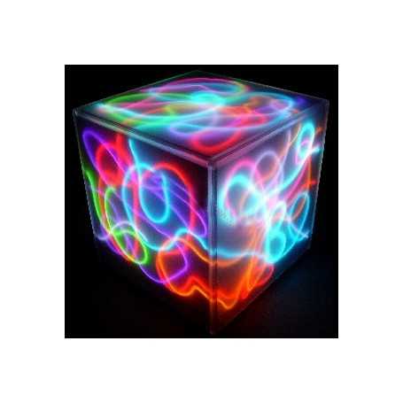 Cubo de neón flexible para decoración del hogar