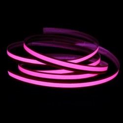 Bande souple lumineuse rose largeur 1cm