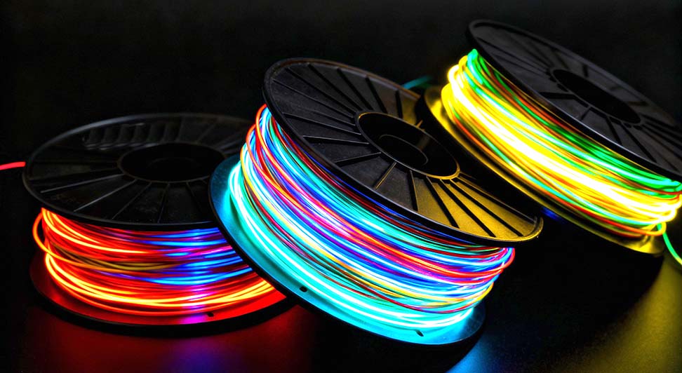 Lichtdraht mit durchgehender 360°-Beleuchtung!